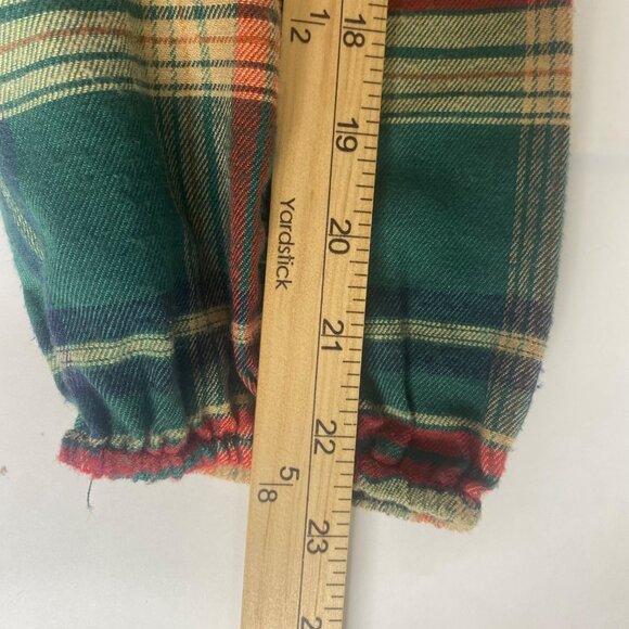 NWT Bloomchic Midi Dress Size 14/16 Red Green‎ Plaid Flannel Belted - Picture 10 of 11